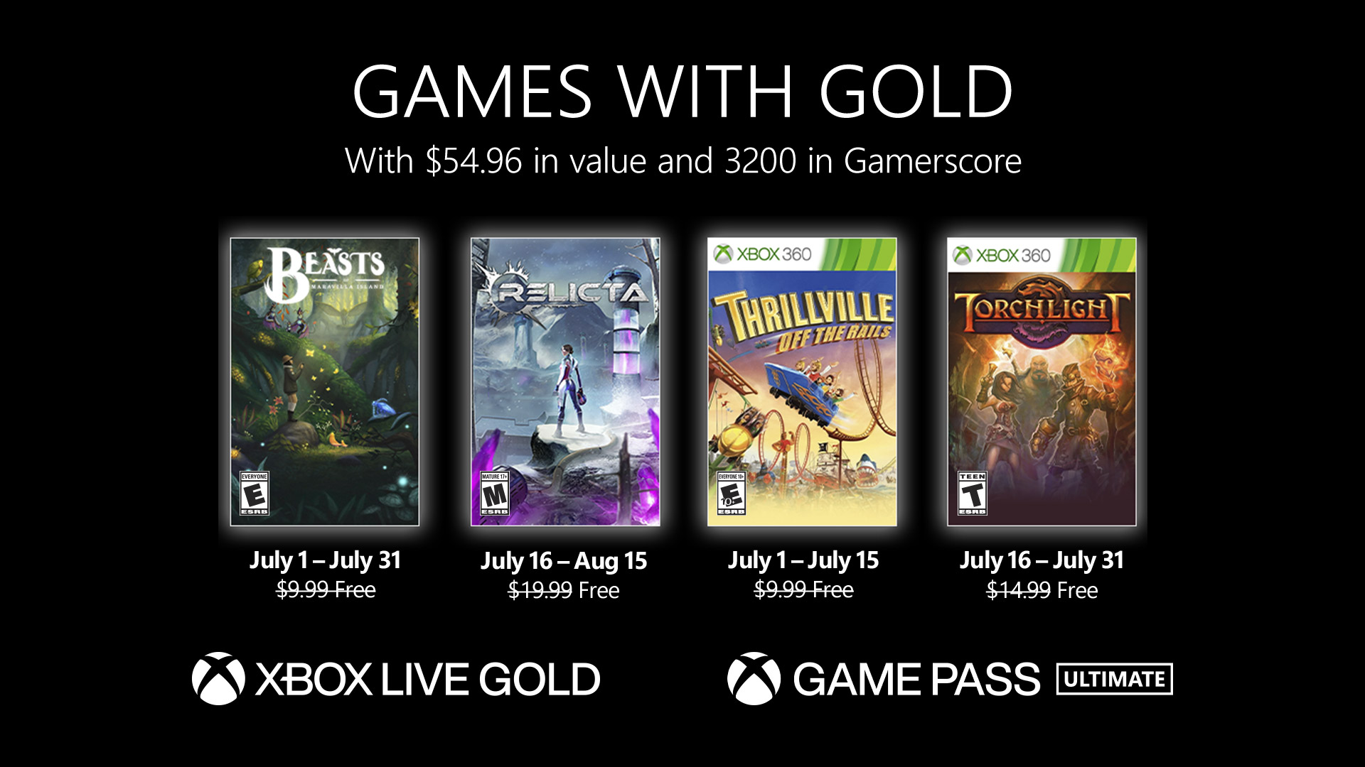 Games With Gold - July